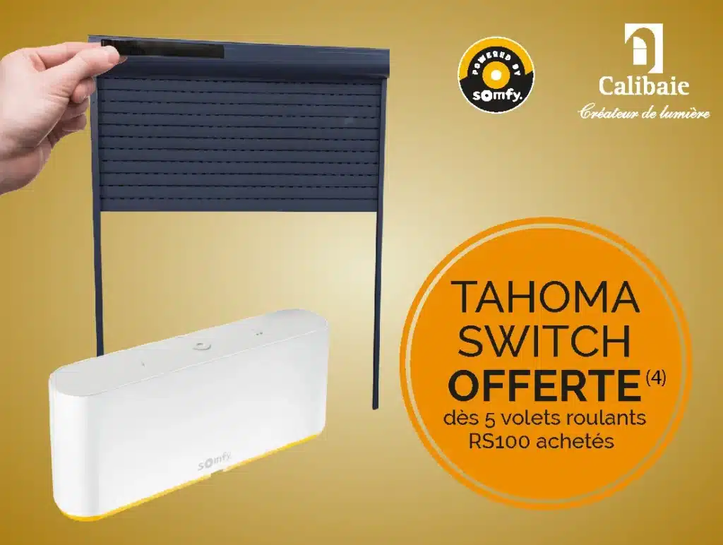 TaHoma switch - SOMFY - Calibaie, spécialiste des fermetures de l'habitat.