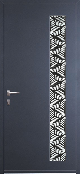 Porte d'entrée Kréative Feuilles