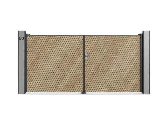 portail aluminium Klostra Taïga