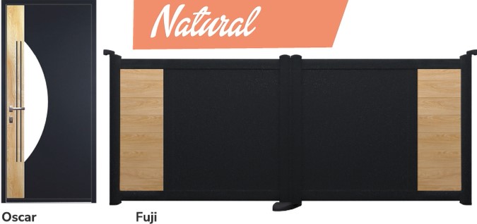 Coordonné porte + portail Natural