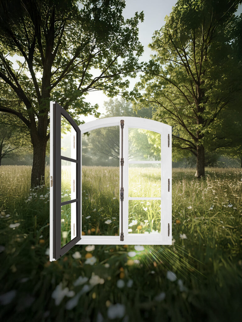 fenetre bois laquee