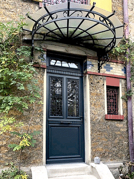 porte d'entrée en bois Calibaie