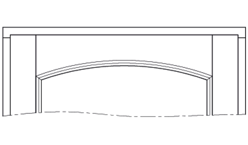 Cintre surbaissé 1 côté