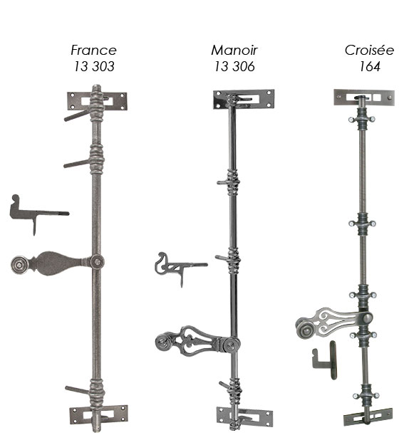 espagnolettes fenetre bois à l'ancienne