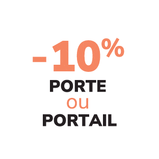 10% de remise sur porte ou portail