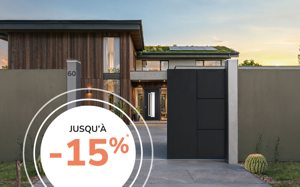 promotions printemps réseau Calibaie portes d'entrée et portails