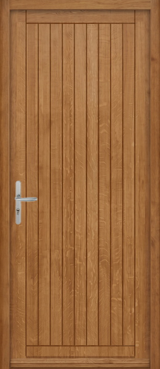 porte d'entrée bois MV70