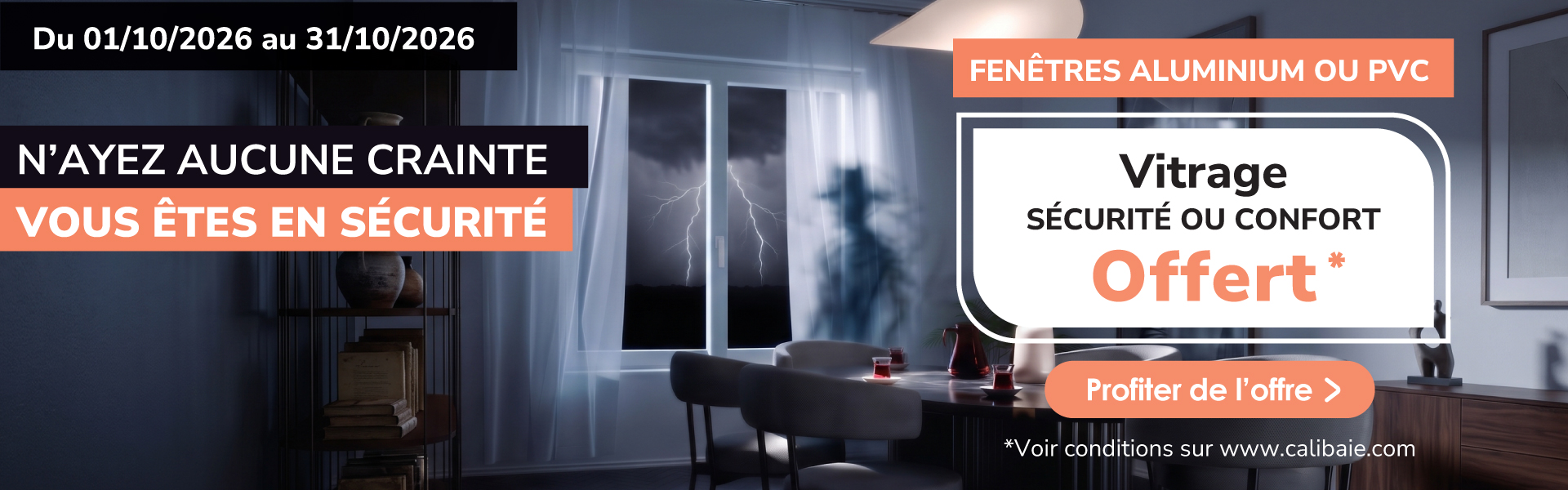 promotions fenetre pvc aluminium vitrage offert